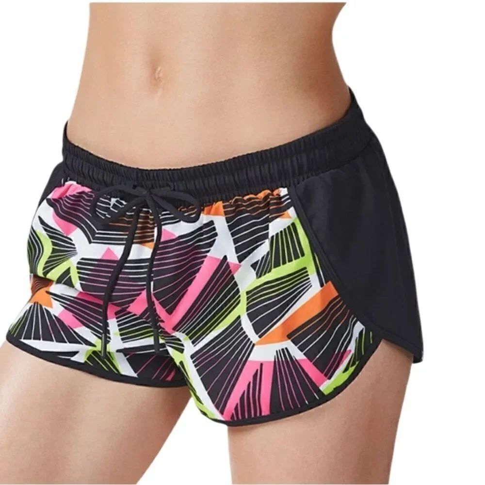 Fabletics Carrie shorts tribal Gio black size medium